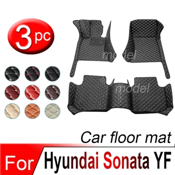 Carro Tapetes Para Hyundai Sonata i45 YF 2010~2014 Cobre Tapete Auto Peças Interiores de Luxo, Tapete de Couro de Tapete Acessórios do Carro de 2011