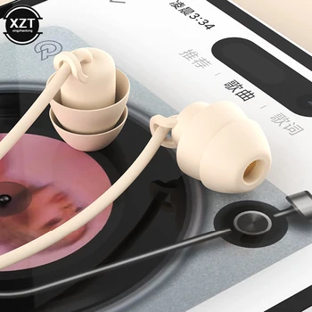 Indolor Desgaste Sono Fones de ouvido de 3,5 mm Fones de ouvido com Fio de Esportes Estéreo de Fones de ouvido à prova d'água para Android