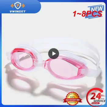 1~8PCS de Natação Óculos de Miopia Profissional Anti-nevoeiro UV de Natação Óculos de Homens, Mulheres Silicone Dioptrias Nadar Esportes Óculos