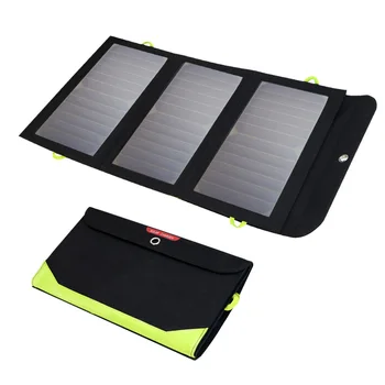 Painel Solar 5V 21W Built-in 10000mAh Bateria Carregador Solar Portátil Solar Impermeável Bateria para o Telefone Móvel ao ar livre