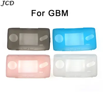 JCD 4Colors Para GameBoy Micro Anti-risco Macia do Silicone Para o GBM Console de Jogo Borracha Protetor Transparente Shell