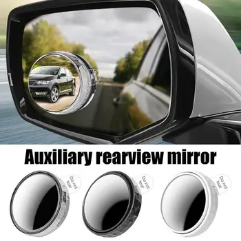 Cego Espelho do Carro 360 Graus de Ângulo Amplo Espelho Convexo Universal 2pcs Ajustável Pequena e Redonda Espelhos Convexos Acessórios do Carro