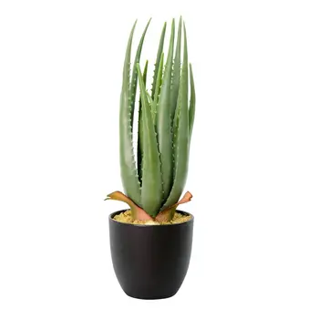 Artificial Verde Vaso De Aloe .