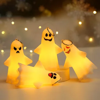 Halloween Decoração do Diodo emissor de Ghostface Gritar Brilho Receita Decorações do Partido Brilham-no-escuro Brilhante Materiais de Luzes de Led, Dj, Iluminação de