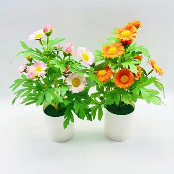 Artificial Bonsai Longa Vida útil Fade resistentes a Mesa de Plástico peça Central Vasos de Flores Artificiais Fotografia Prop