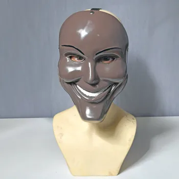 Resina de Terror Assassino do Sorriso de DEUS Máscara Sorridente Máscara de Expurgo Festa de Halloween Cosplay Masquerade Adereços