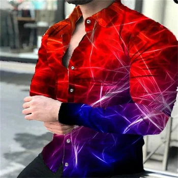 Camisa dos homens do Designer Design Casual ao ar livre da Rua Botão de Lapela de Luxo Parte Superior Macio Confortável Novo 2023 Venda Quente