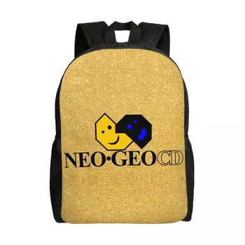 Neo Geo Logotipo do Backpack do Laptop Homens Mulheres da Moda Bookbag para a Escola, Aluno do Colégio de Neogeo Arcade Jogo de Saco