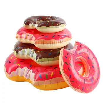 Anel de Natação de Donut Piscina Flutuante para Adultos e Crianças Natação Círculo Colchão de Água durante o Verão Piscina Praia Brinquedo de Suprimentos