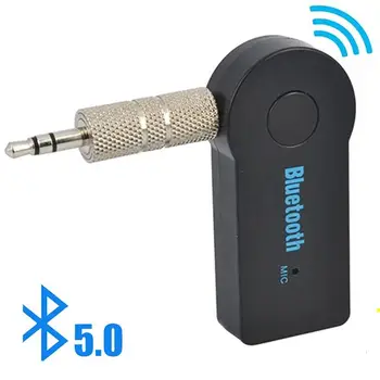 2 em 1 sem Fio Bluetooth 5.0 Receptor Transmissor Adaptador de 3.5 mm Jack Para o Carro de Música Aux Áudio A2dp Receptor de Fone de ouvido mãos livres