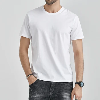 A1118 Hipster T-shirts Harajuku Branco Confortável e Casual T-Shirt em Topos de Roupas masculina de Manga Curta