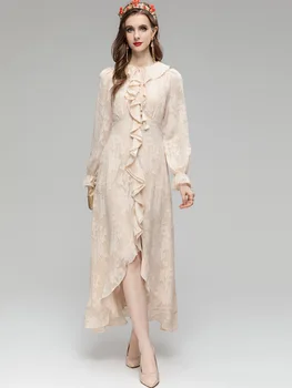 AQ07149 de Alta qualidade Nova Moda das Mulheres de 2023 primavera Vestido de Luxo, de marcas famosas Europeu de Design de festa vestido de estilo