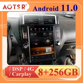 Rádio do carro Para Toyota Prado 150 2010 Android 11 Tesla Estilo Player de Multimídia de Auto Recodificador de Chefe de Unidade