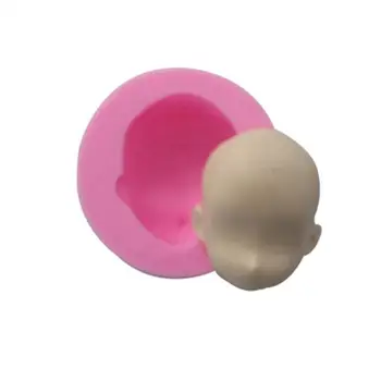 3D Rosto de Bebê Argila Mole Ferramentas de Molde Criativo Molde de Silicone Bolo de Chocolate do Cozimento do Molde Fondant de Decoração do Bolo de Ferramentas