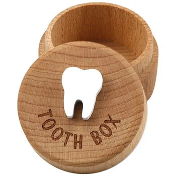 Fada do dente Caixa 3D em Madeira Esculpida Caixa de Fada do Dente Caixa de Acessórios de decoração Para Menino Ou Menina