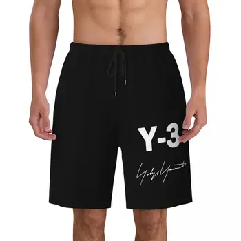 Yohji Yamamoto Board Shorts Para os Homens Verão moda praia Y3 3Y Maiô de Cintura Baixa