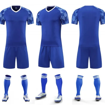 Futebol Curta Feita de Alta Qualidade de Tecido de Poliéster de Futebol usam Camisas & shorts Logotipo Personalizado de camisolas de futebol