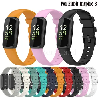 Esporte Bracelete Para o Fitbit inspirar 3 Smart Watch Substituível Pulseira de Silicone Para Fitbit inspirar 3 Banda Pulseira de Acessórios