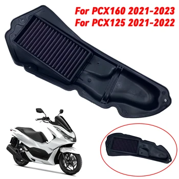 Para a Honda, PCX125 2021-2022 PCX160 2021-2023 Motor de Motocicleta de entrada de Ar do Filtro do Aspirador de Alto Fluxo Não-Tecido do Filtro de Ar