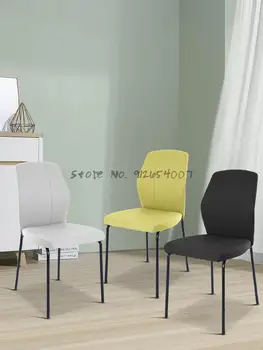 Nordic Cadeira De Jantar De Casa Encosto De Lazer Cadeira De Jantar Moderna Hotel Simples Escritório De Vendas Negociação Cadeira Recepção Cadeira