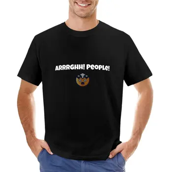 Aarrrgh! Pessoas! T-Shirt T-shirt para um menino de pesos-pesados t-shirts personalizadas t-shirt dos Homens t-shirts