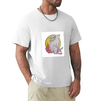 rosa coelho T-Shirt para um menino bonito tops gráfico t-shirts animal camisa de impressão para meninos liso preto, t-shirts homens