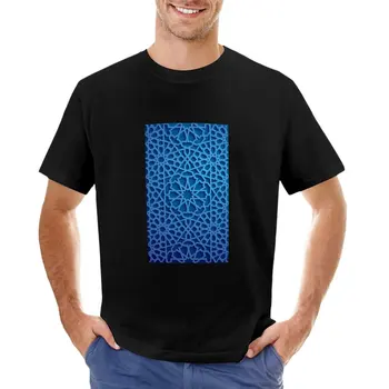 Moroccan azulejos T-Shirt de manga Curta vintage t-shirt loirinho t-shirt dos Homens t-shirts