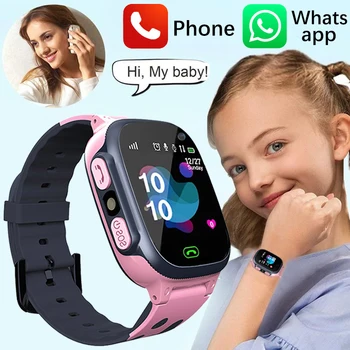 Crianças Smartwatch GPS SOS Impermeável Smartwatch Bluetooth 5G Relógio à prova d'água SIM Cartão de Posicionamento Rastreador Anti Perdido Crianças Assistir