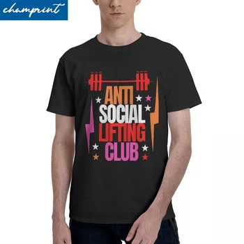 Anti-Social Elevação do Clube para Homens Mulheres T-Shirt Novidade Camiseta de Manga Curta Crewneck T-Shirt de Algodão Puro conceito de loja de Roupas