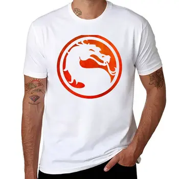Novo Mortal Kombat Logo T-Shirt Anime t-shirt de verão, roupas de blondie t-shirt mens gráfico t-shirts