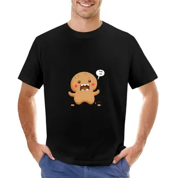 gingerbread Man T-Shirt vintage roupa animal print camisa para os meninos custom t-shirts Homens t shirts