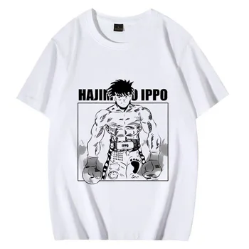 Hajime Não Ippo Japão Anime Gráficos de T-Shirt Homens Mulheres ' s Novo Mangá de Boxe Vintage camiseta de Algodão de manga curta, Unissex, tamanho plus tops