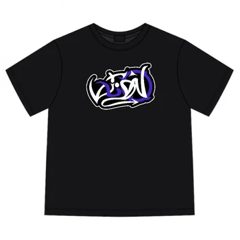 Y2k T-Shirt dos Homens Harajuku Hip Hop Impressos de Manga Curta de grandes dimensões Tops 2023 Novo Punk Rock Gótico T-shirt de Streetwear Quente