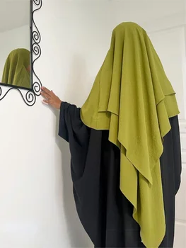 Longa Khimar Ramdan Muçulmano De Eid Longo Hijab Headcarf Mulheres De Uma Peça Jilbab Jubha De Vestuário Islâmico Hijabs Musulman Oração Do Vestuário