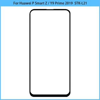 10Pcs Para Huawei P Smart Z / Y9 Primeiro-2019 STK-L21 LCD da Tela de Toque Frontal Externa Lente de Vidro Touchscreen Tampa de Vidro OCA de Cola