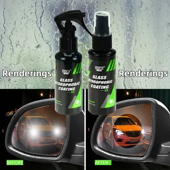Anti-Chuva para Carros Copo de Água Repelente Spray de Longa Duração Cerâmica pára-brisa Nano Revestimento de Proteção Hidrofóbica