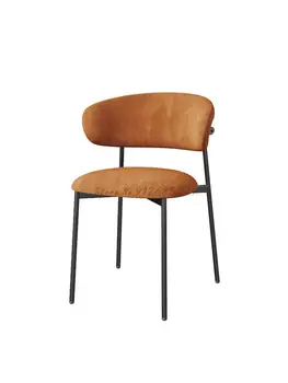 O Nordic light luxo cadeira de jantar moderna, minimalista e casa de trás da cadeira negociação cadeira de maquiagem cadeira de ferro de lazer designer cadeira