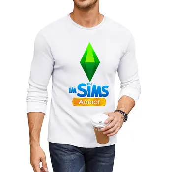 De novo eu sou Viciado em The Sims Longa T-Shirt tops meninos t-shirts homens de roupa