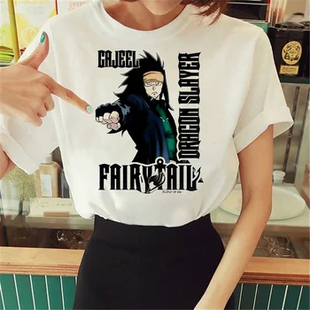 Fairy Tail Tee mulheres Japonês engraçado camiseta menina roupas de grife