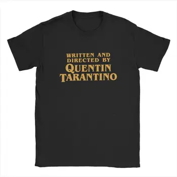 T-Shirt Escrito E Dirigido Por Quentin Tarantino, O Filme Mens Camiseta Pulp Fiction Camisetas Django Kill Bill John Travolta Tops