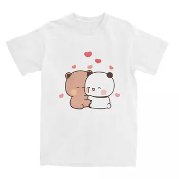 Pêssego E Goma Mochi Urso Homens Mulheres T-Shirt Coisas Incríveis T-Shirt de Manga Curta T-Shirts em Algodão Puro, Roupas de Verão