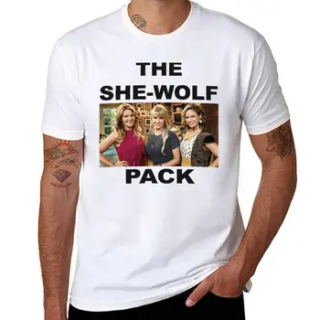 Novo Fuller Casa - She wolf pack T-Shirt T-shirt para um menino de roupas vintage grandes e altos, t-shirts para os homens