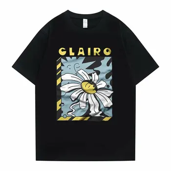 Limitado Clairo Funda T-shirts Clairo Turnê de Verão Tees Clairo Imunidade Tshirt Homens Mulheres Moda Casual Preto de Algodão, Tops, T-Shirt