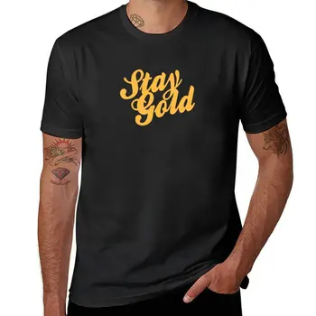 Novo Estadia de Ouro - Outsiders Camisa T-Shirt preto t-shirts de homem roupas de T-shirt para um menino de manga Curta tee homens
