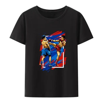 2023 Superior Camisetas de Lazer Roupas de Homens Roupas Criativas Camisa Legal muay thai Luta Solta Luta Impresso T-shirt