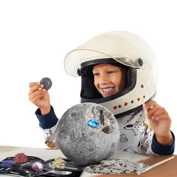 Planeta Explorar Cavar Kit de Brinquedo, Terra, Lua, Planeta Explorar Cavar Kit de Exploração de Pedras preciosas E Escavação Arqueológica Brinquedos TRONCO Educacional
