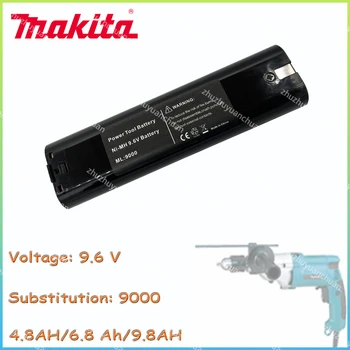 Makita 9.6 V 6.8 Ah NI-MH Bateria para Makita 9000 9002 9033, 6095D 6096D 6093D 6012HD DA391D 5090D 4390D 5090D 8402VD ML902