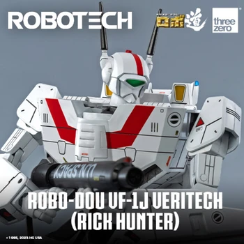 Robotech Macross threezero ROBO-DOU VF-1J Rick Hunter Coleção de Figuras de Ação