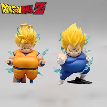 7,5 cm de Dragon Ball Z Goku do Anime Figura de um Super Saiyajin Vegeta, Goku Estátua Estatueta de Pvc Figuras de Coleta de Modelo de Brinquedos Presentes