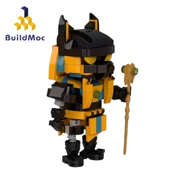 BuildMoc Antiga Reapers Deserto Submundo Morte De Cão De Deus Blocos De Construção Do Conjunto De Pirâmide Patrono Brickheadz Tijolos De Brinquedos Para Crianças